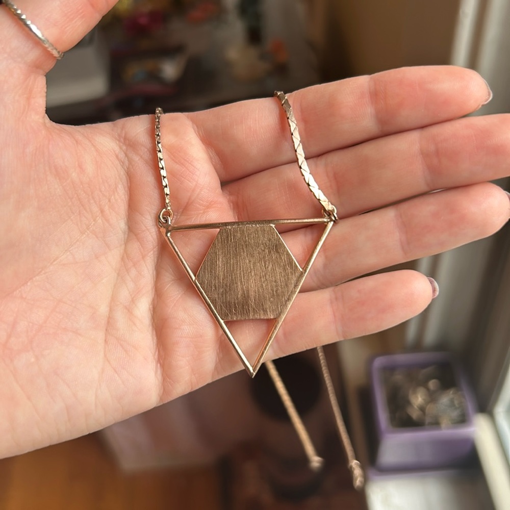 House of Harlow Rose Gold Necklace